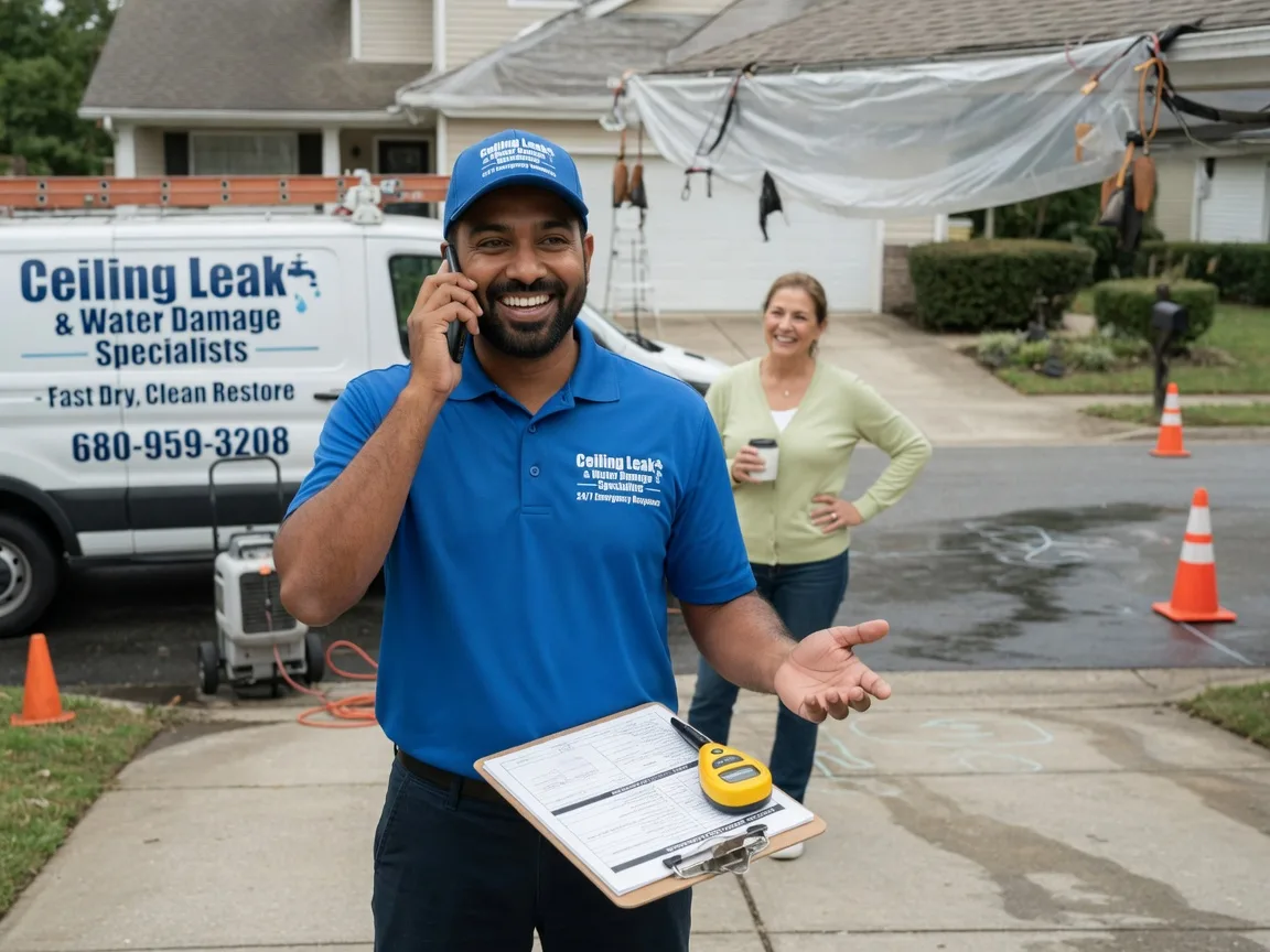Ceiling Leak Cleanup Harveyville, KS FAQs